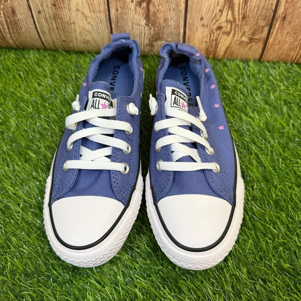 Converse CTAS Shoreline Slip Sneaker Womens Size 8 Indigo Storm Pink Stars New